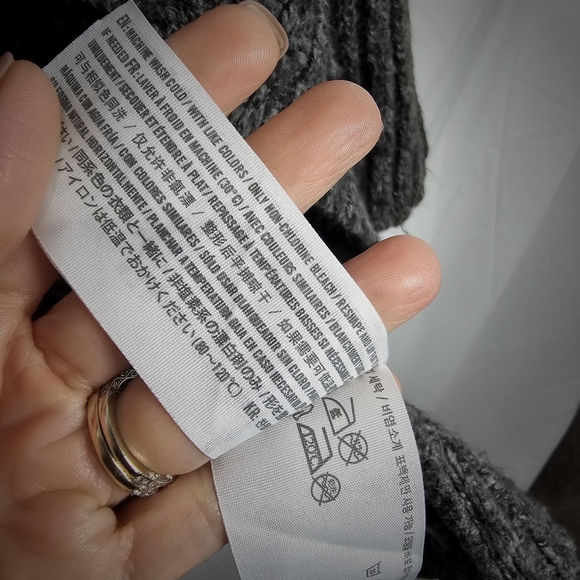 Abercrombie & Fitch Women’s Soft Sweater Collared Cardigan - Gray - One Size - Picture 4 of 5